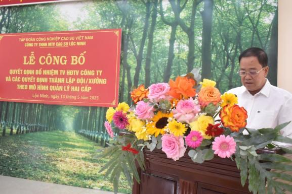 Cao su Lộc Ninh tinh gọn bộ máy, đổi mới để phát triển bền vững