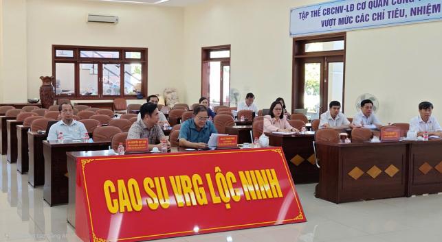 ĐẢNG BỘ CÔNG TY TNHH MTV CAO SU LỘC NINH THAM DỰ HỘI NGHỊ NGHIÊN CỨU, HỌC TẬP, QUÁN TRIỆT VÀ TRIỂN KHAI THỰC HIỆN NGHỊ QUYẾT HỘI NGHỊ LẦN THỨ TƯ BAN CHẤP HÀNH TRUNG ƯƠNG ĐẢNG KHÓA XIV